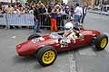 Monoposto Fiat Wainer Formula Junior che rientra in aria pardokk. La vettura corre nel campionato FIA Lurani 